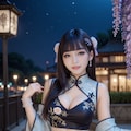 チャイナドレスの美女 8枚目