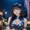 チャイナドレスの美女 2枚目