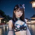 チャイナドレスの美女 12枚目