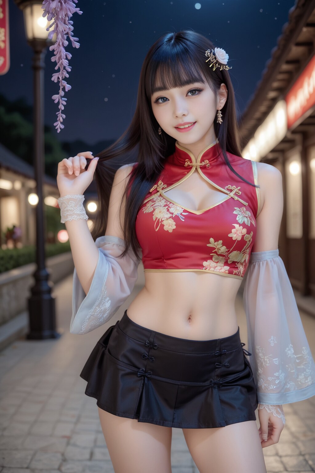 チャイナドレスの美女
