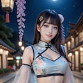 チャイナドレスの美女 3枚目