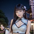 チャイナドレスの美女 11枚目