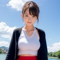 湖畔で 2枚目
