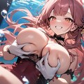 手ブラ・おっぱい握りこみ【ブルアカ・陸八魔アル】 5枚目