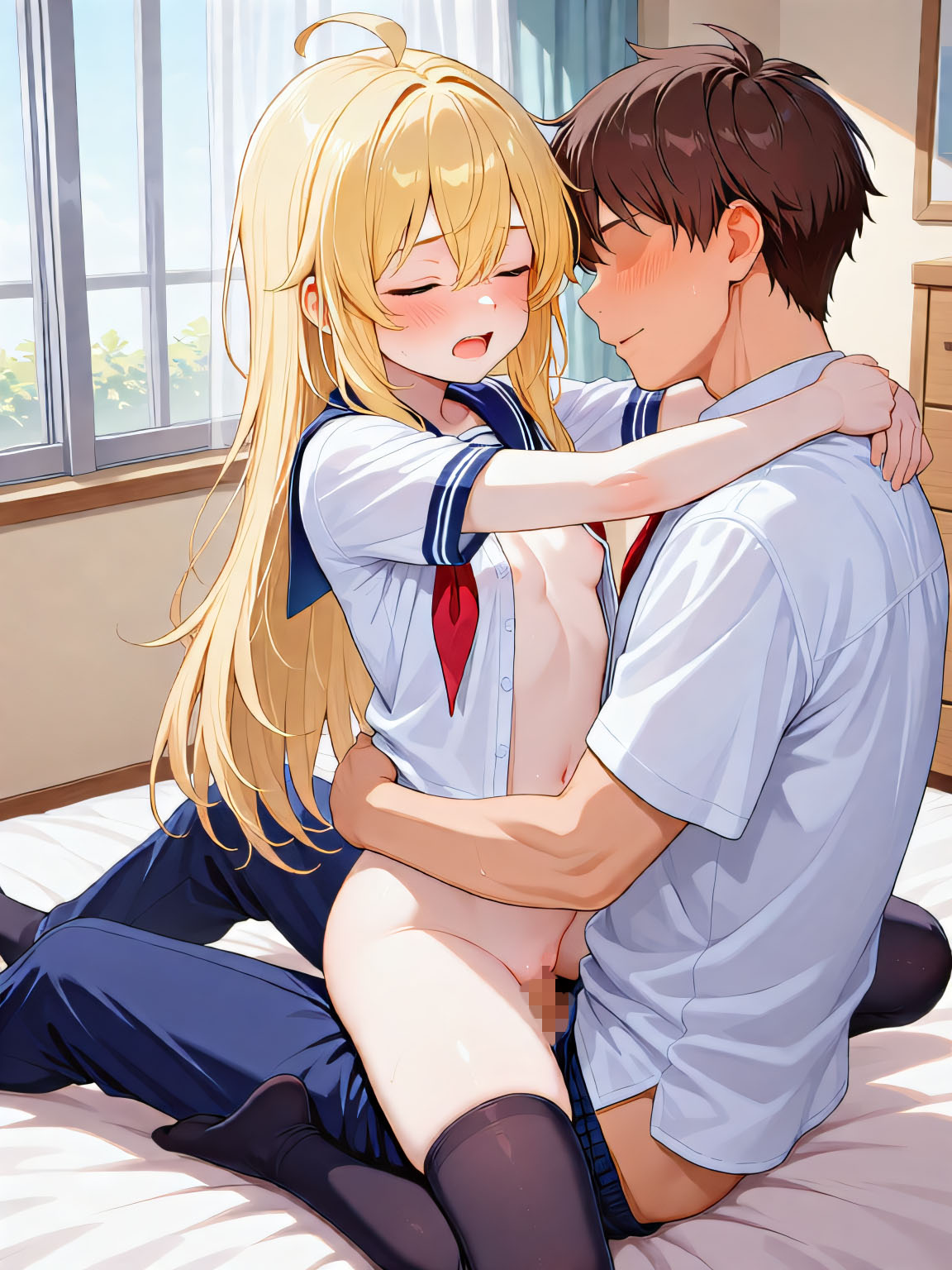 [うごイラ] イチャラブ対面座位４