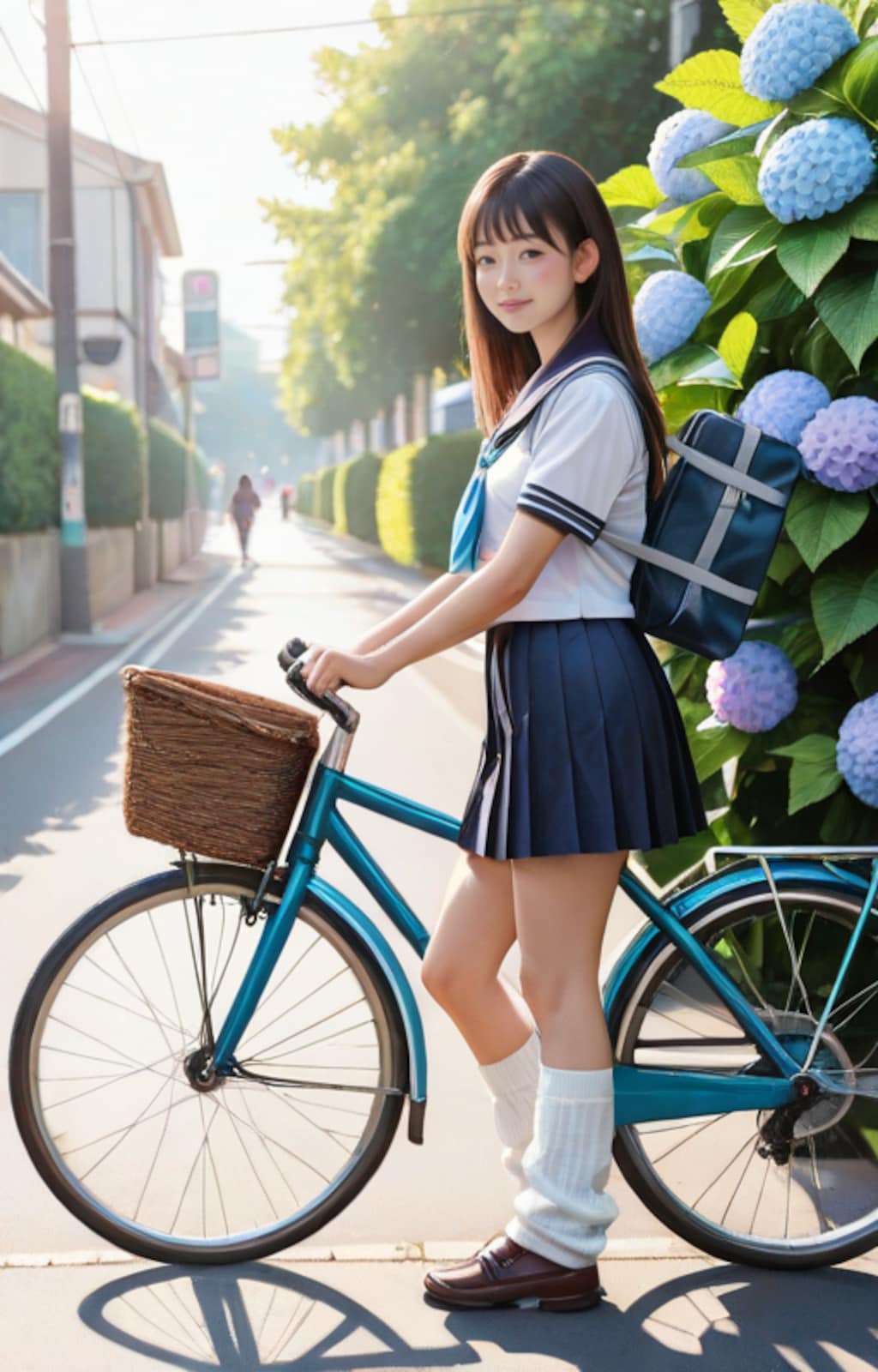 紫陽花通りの朝