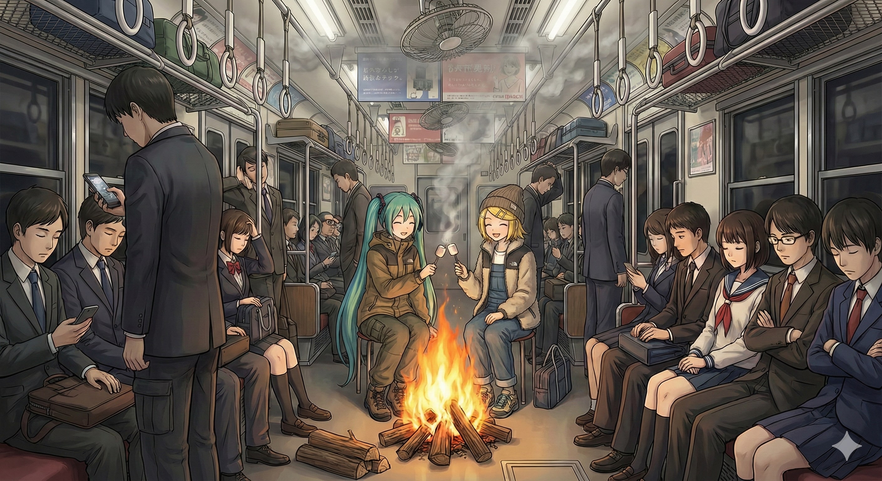 キャンプファイヤー🔥 | の人気AIイラスト・グラビア