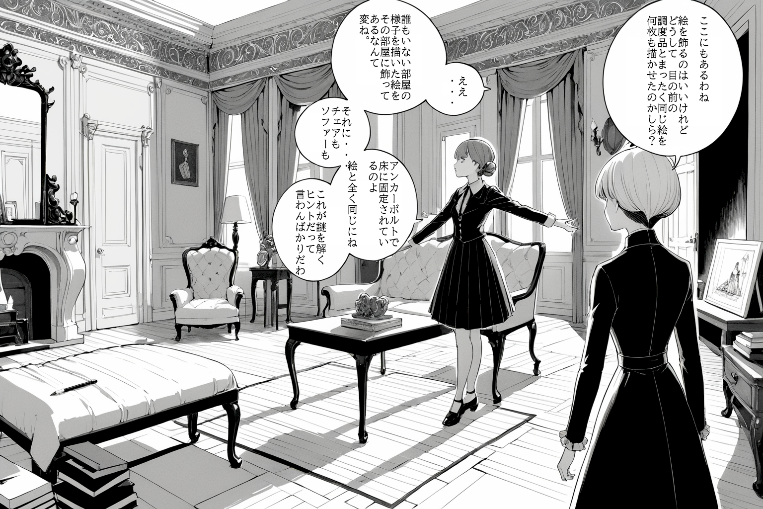 御邸と少女③ | の人気AIイラスト・グラビア