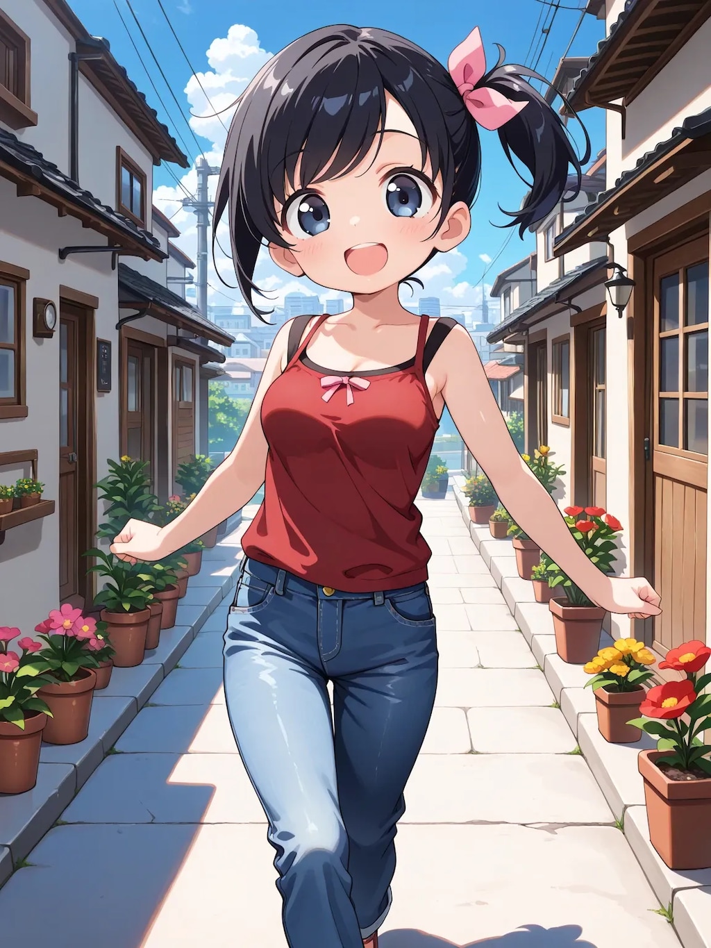 朝の住宅街2