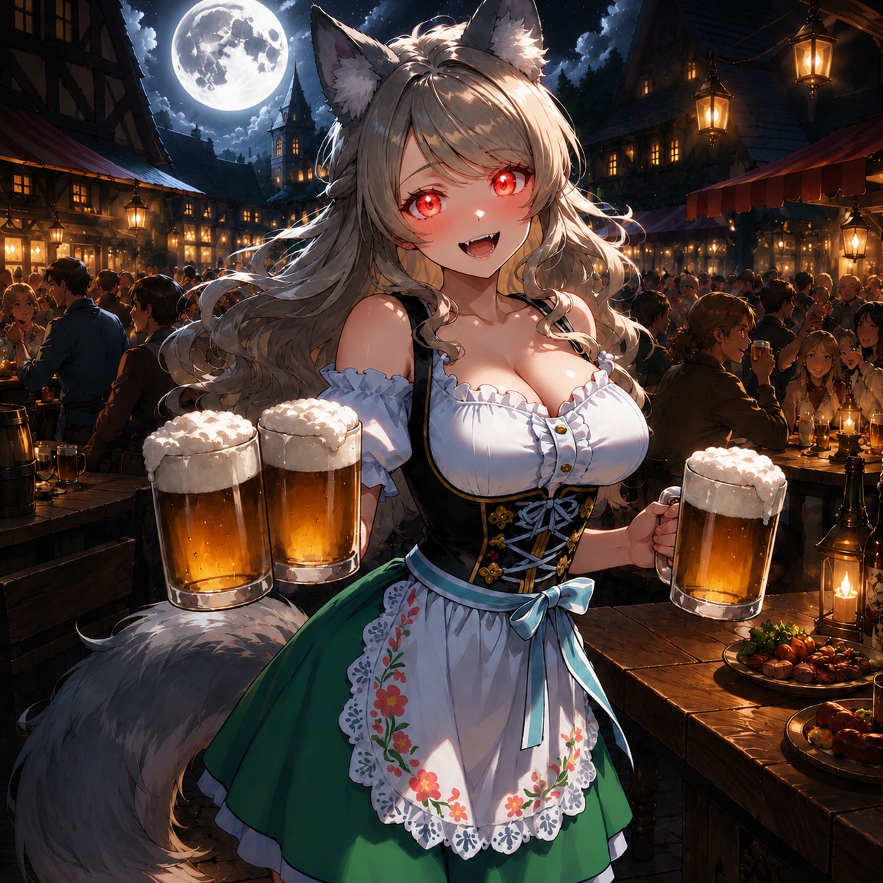 狼女 酒場店員ちゃん