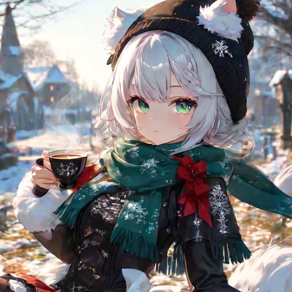 冬至の午後に　お外でひと息☕