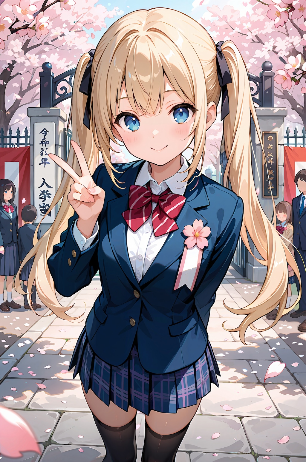 入学式のときの美桜ちゃん