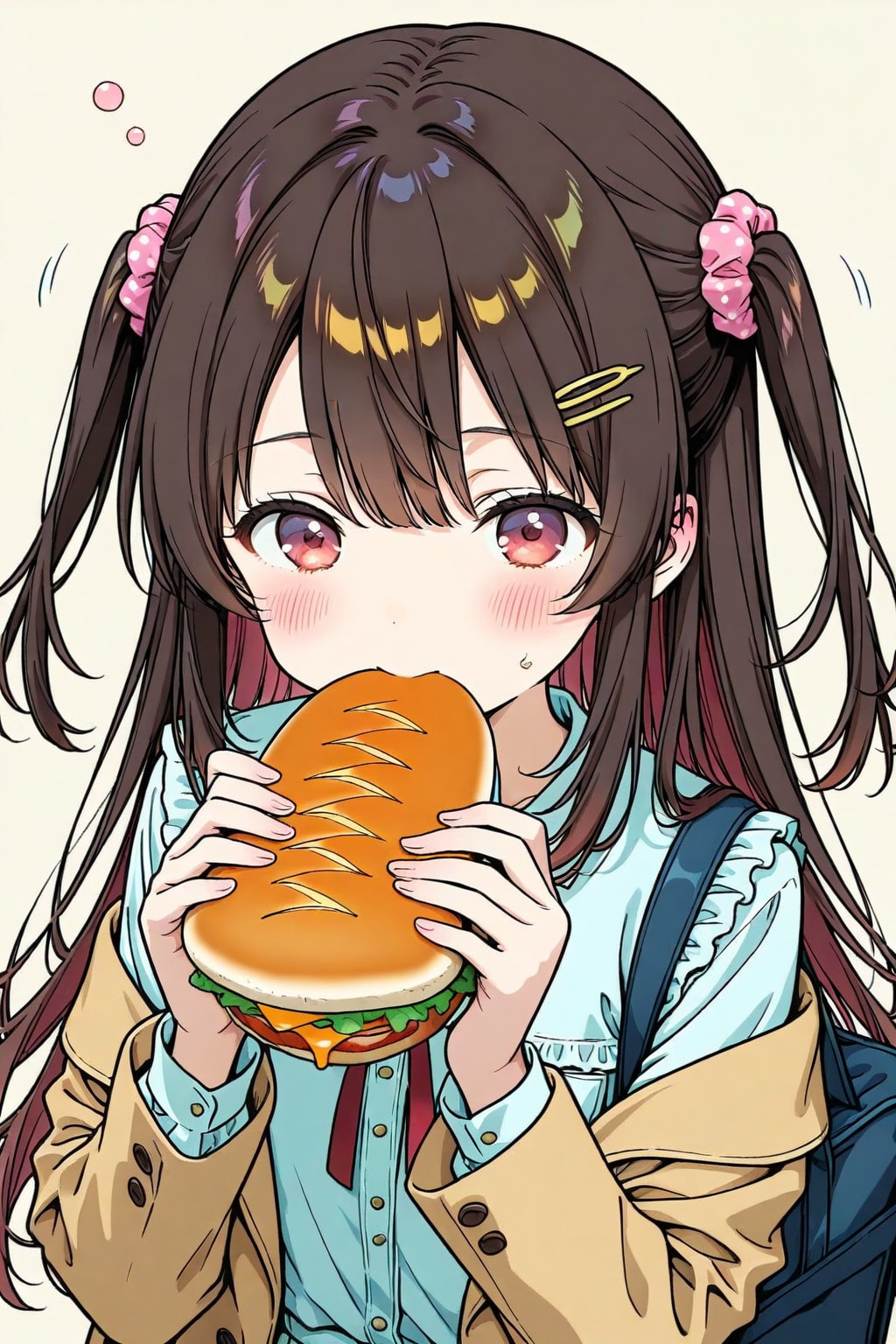 小麦粉も適度に食べないとカロリーが日本中の人に充分いきわたらない事を理解してる平均的な女の子 | の人気AIイラスト・グラビア