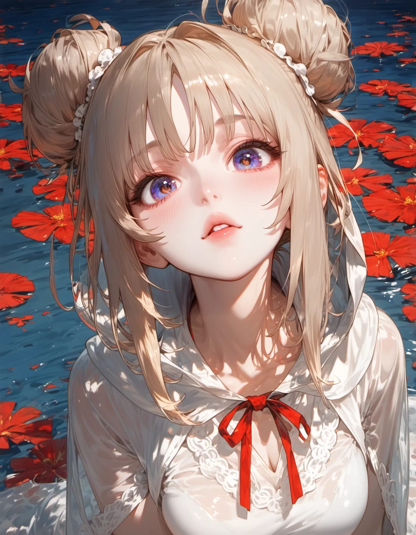 Crimson Floating Upon the Deep | の人気AIイラスト・グラビア