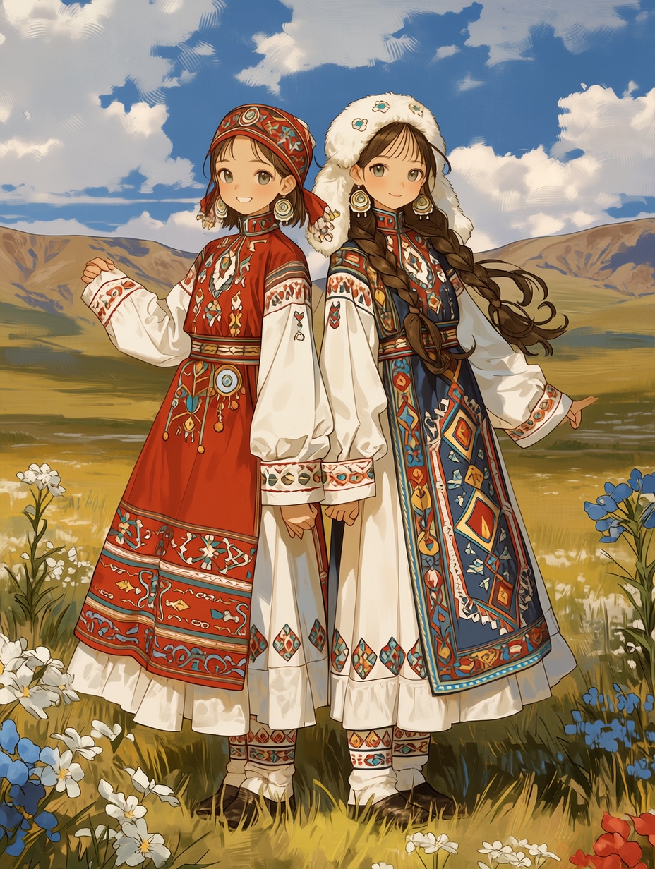 草原少女11 | の人気AIイラスト・グラビア