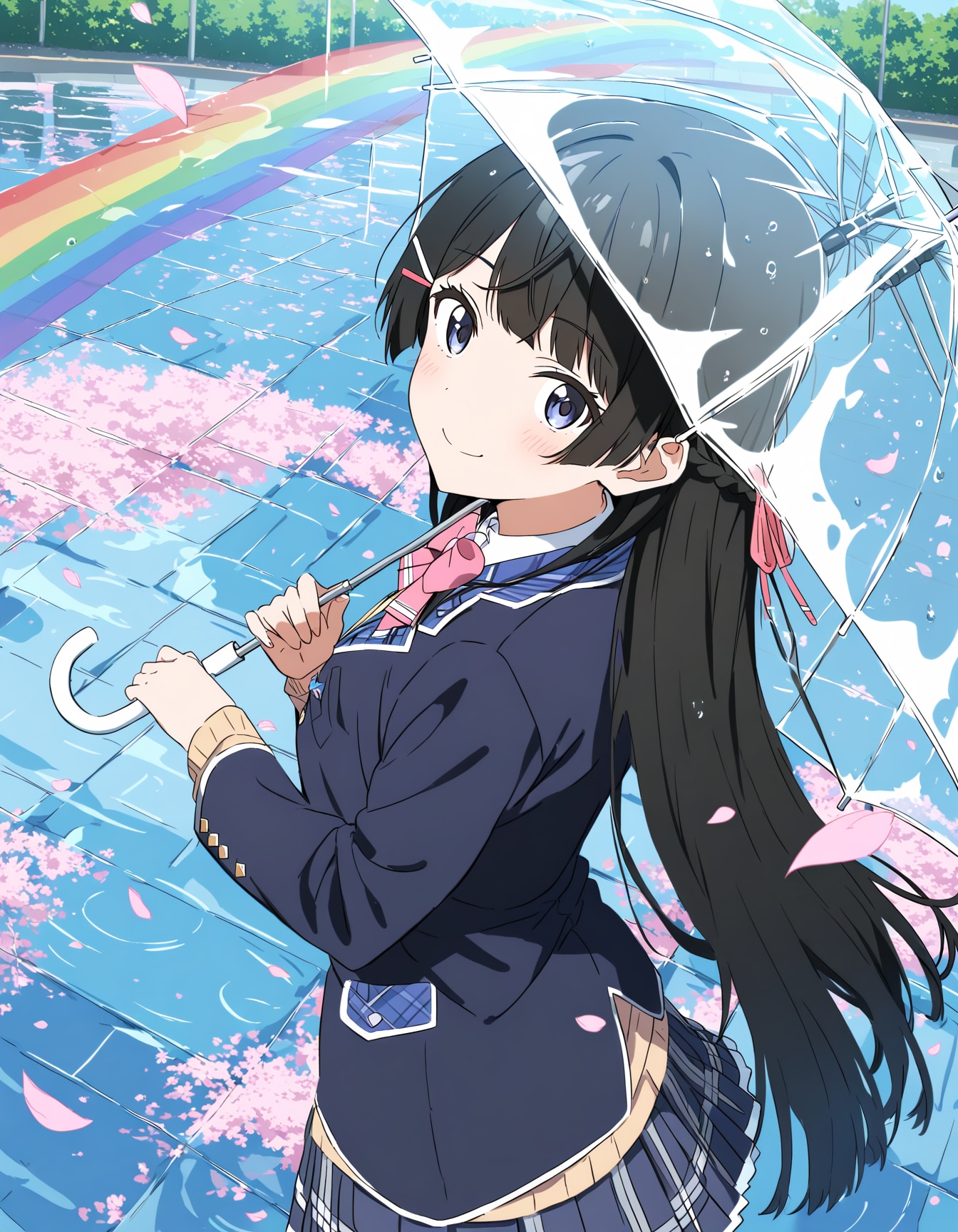 雨上がりの虹  - 月ノ美兎 / にじさんじ | の人気AIイラスト・グラビア