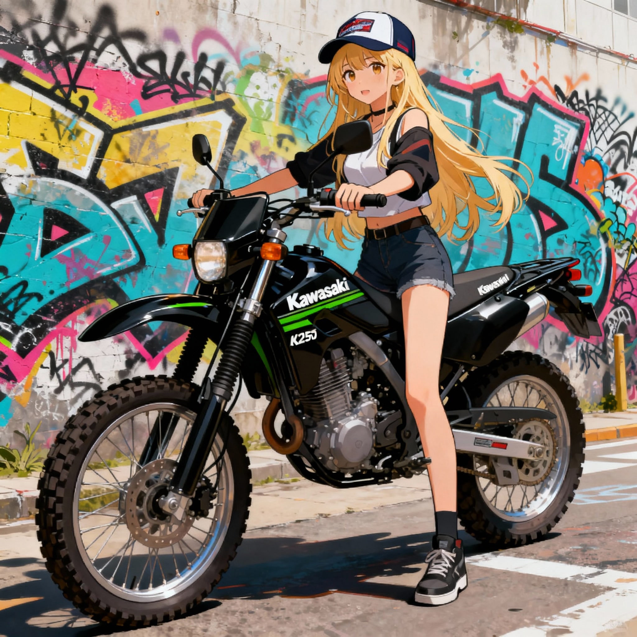 バイク女子 | の人気AIイラスト・グラビア