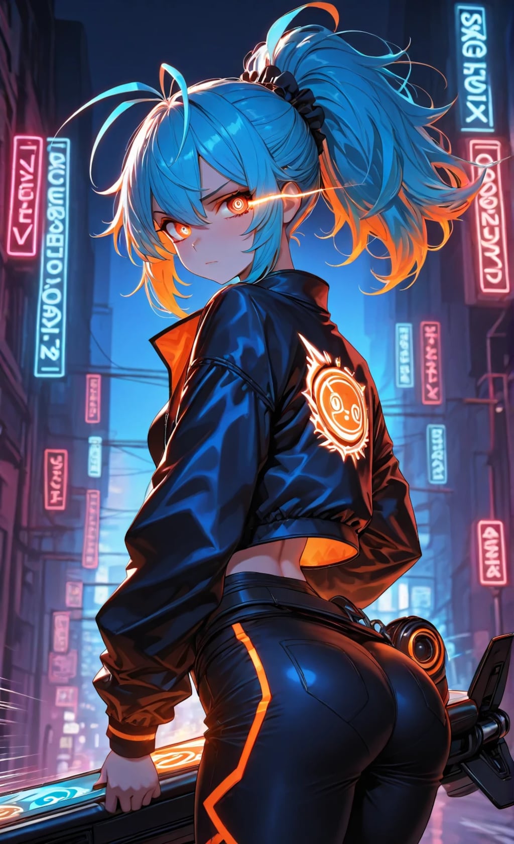 路地裏のボード使い