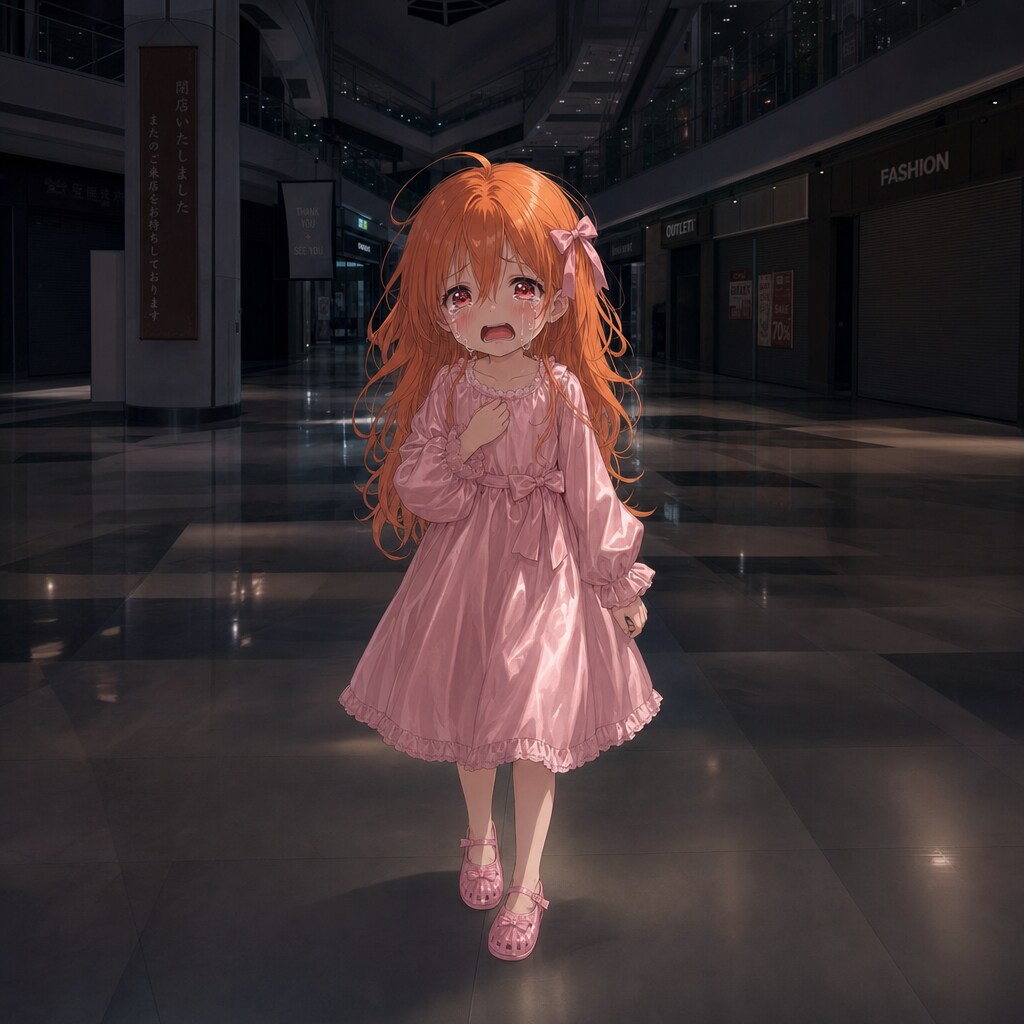 ららちゃん　閉店後のモールで···