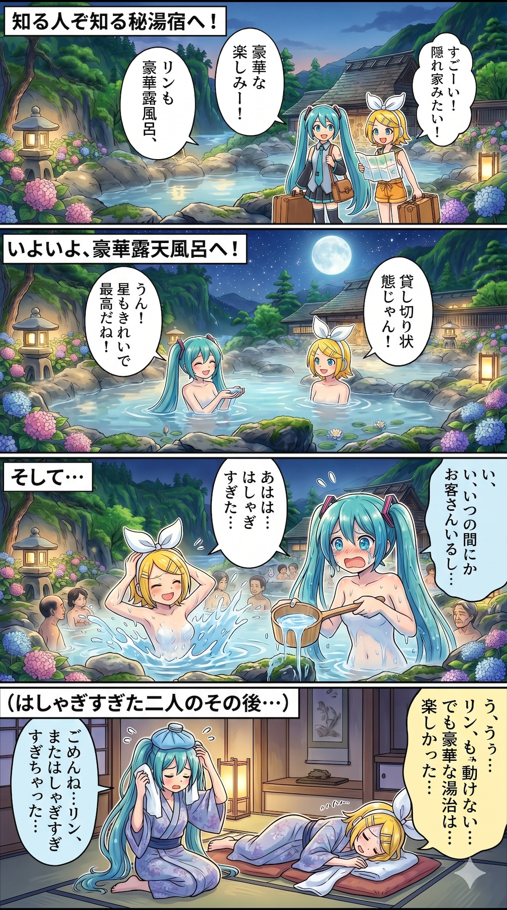 秘湯？で湯治体験〜はしゃぎすぎた歌姫たち〜