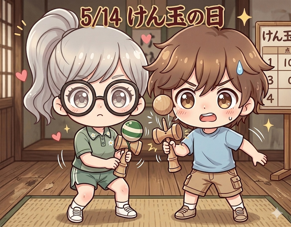 今日は「けん玉の日」