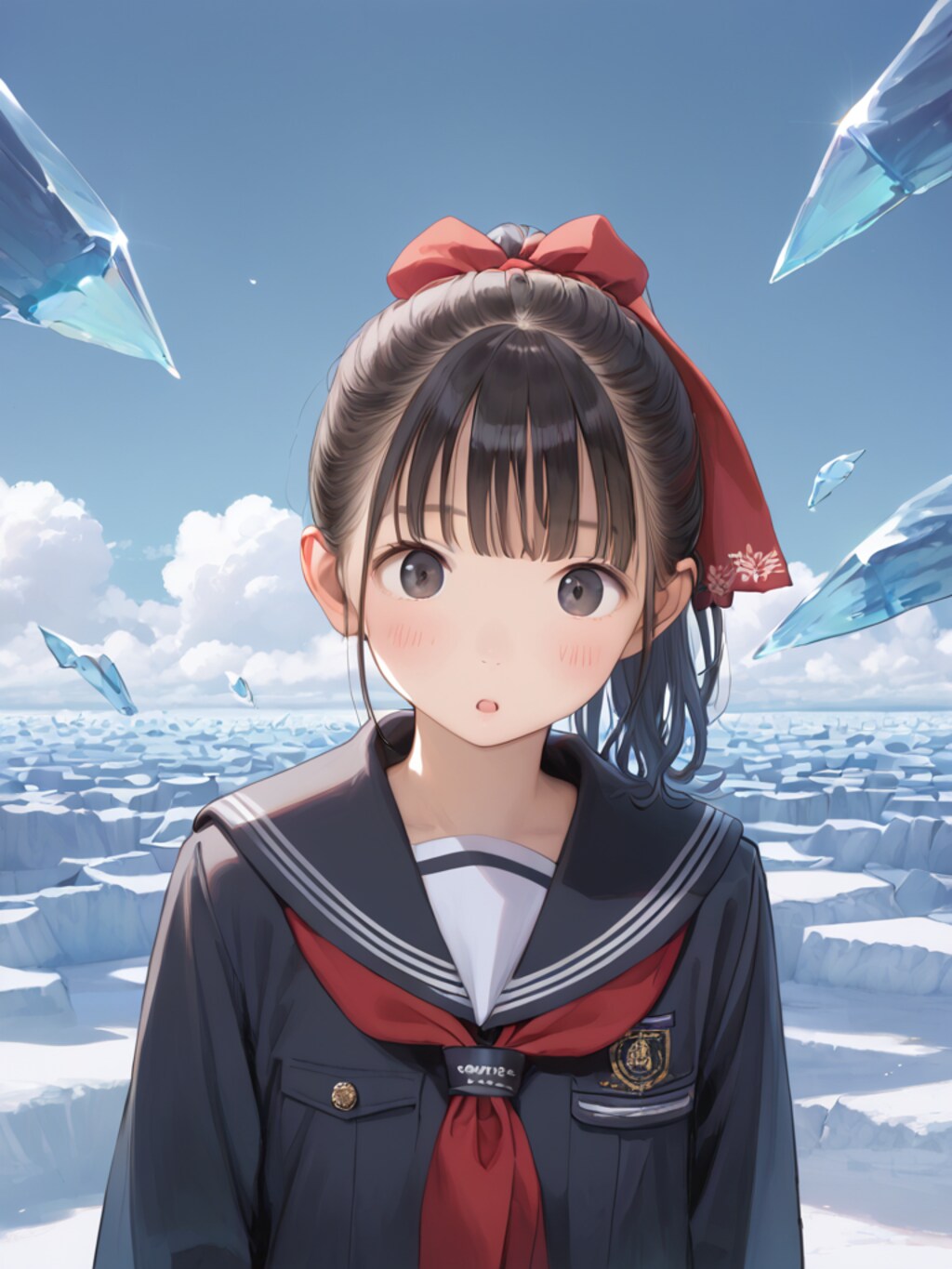 ポニテJ〇ちゃん後ろ！後ろ！