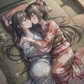 和装でいちゃいちゃ 3枚目