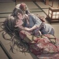 和装でいちゃいちゃ 2枚目