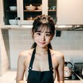 裸エプロンだよ💜（キッチン女子Part1） 4枚目
