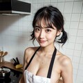 裸エプロンだよ💜（キッチン女子Part1） 3枚目