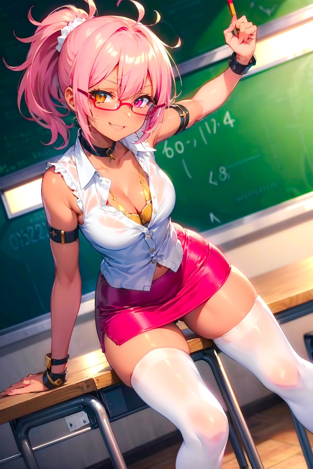 眼鏡ギャルの脳筋数学教師ちゃん！