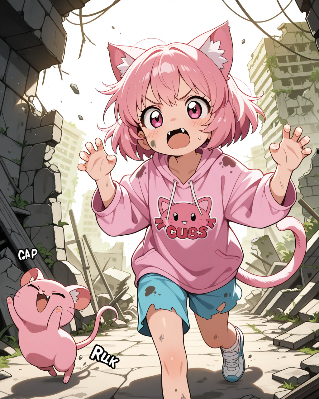 終末世界でも逞しく生きるねこ。