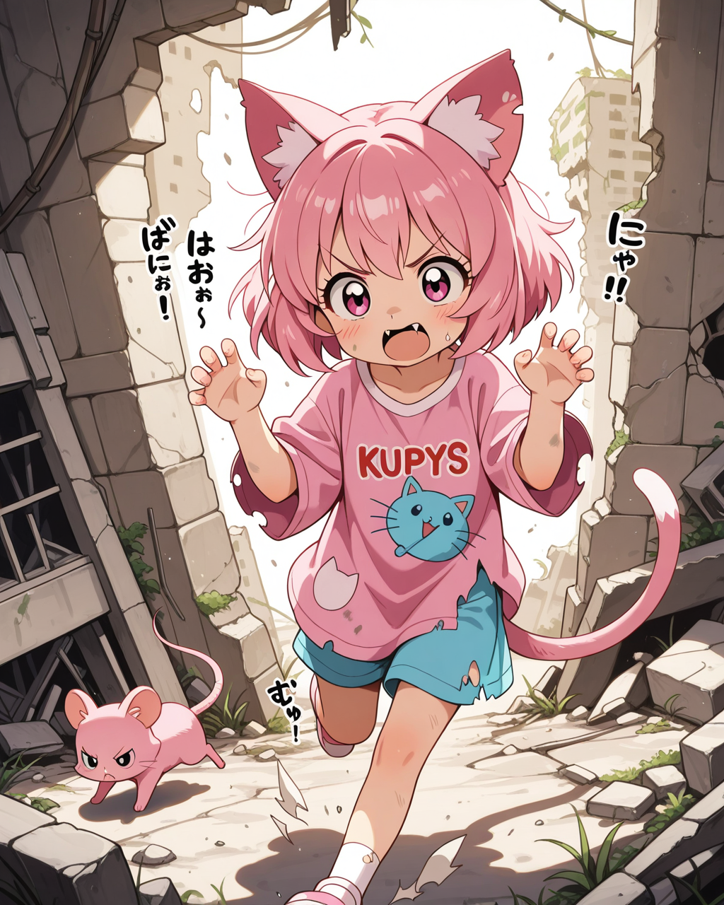 終末世界でも逞しく生きるねこ。