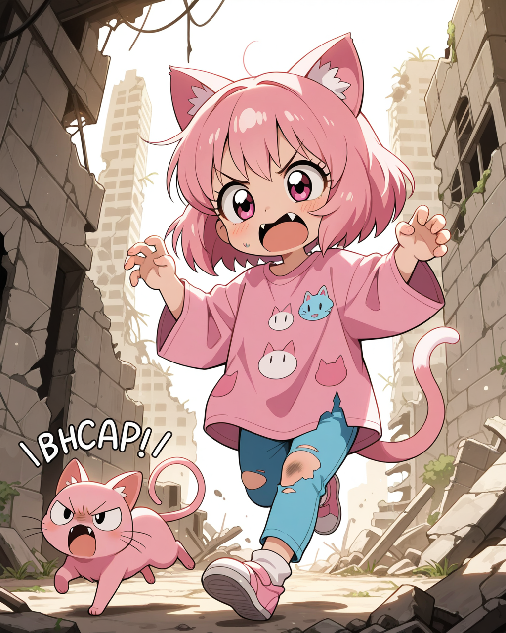 終末世界でも逞しく生きるねこ。 | の人気AIイラスト・グラビア