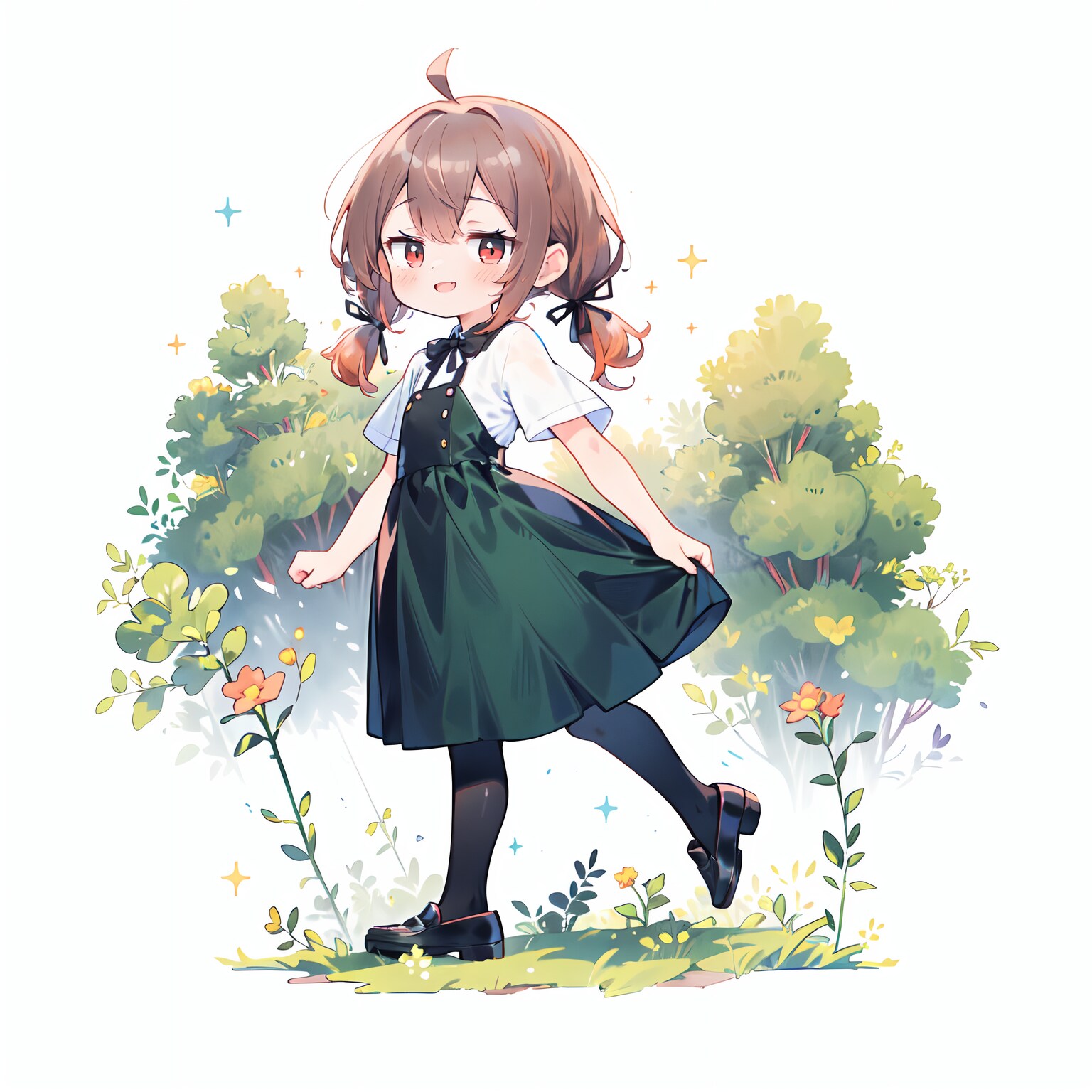 ジト目のおさげちゃん