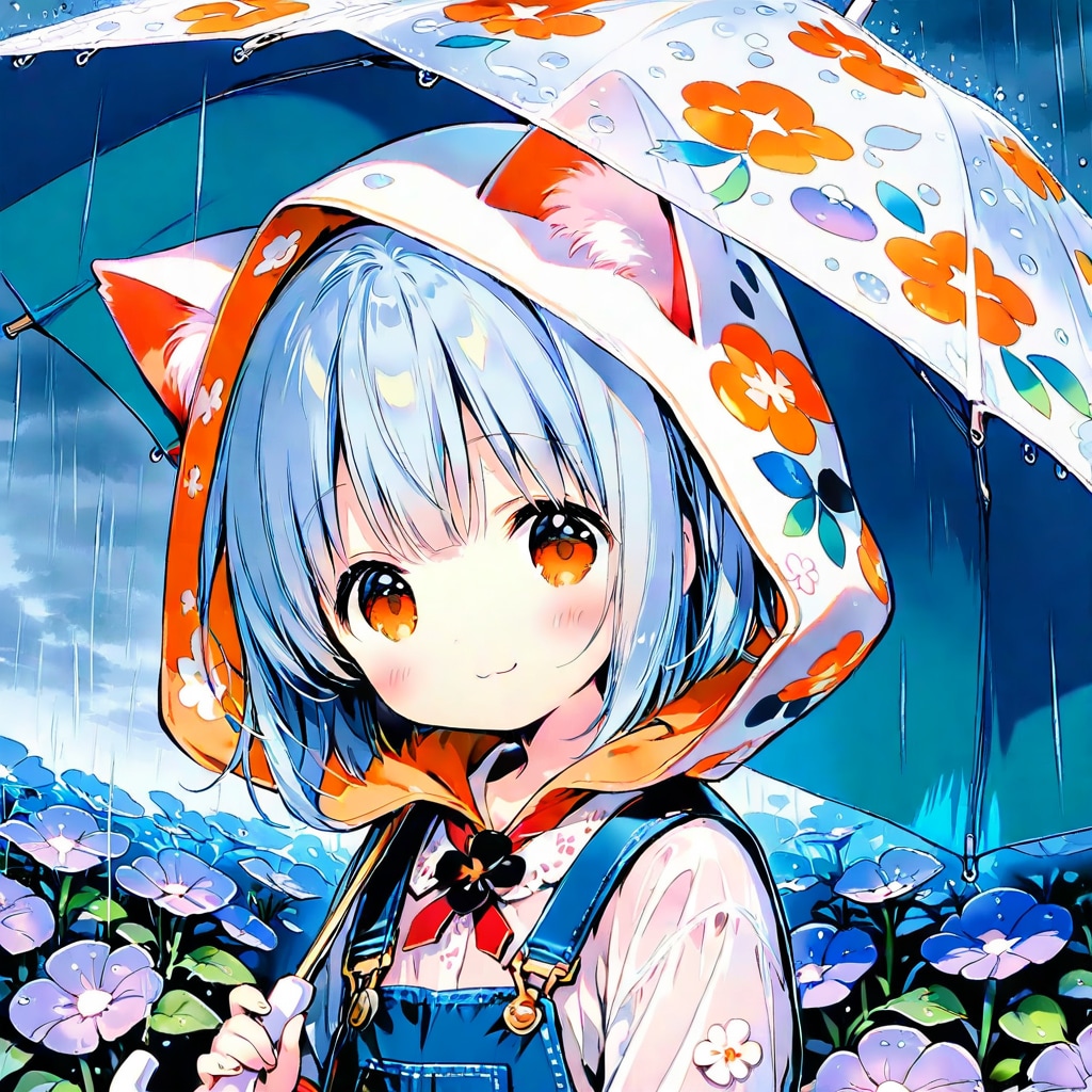 傘を指してお出かけも楽しい