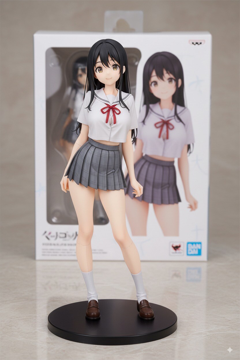 PVC黒髪ロングちゃん | の人気AIイラスト・グラビア