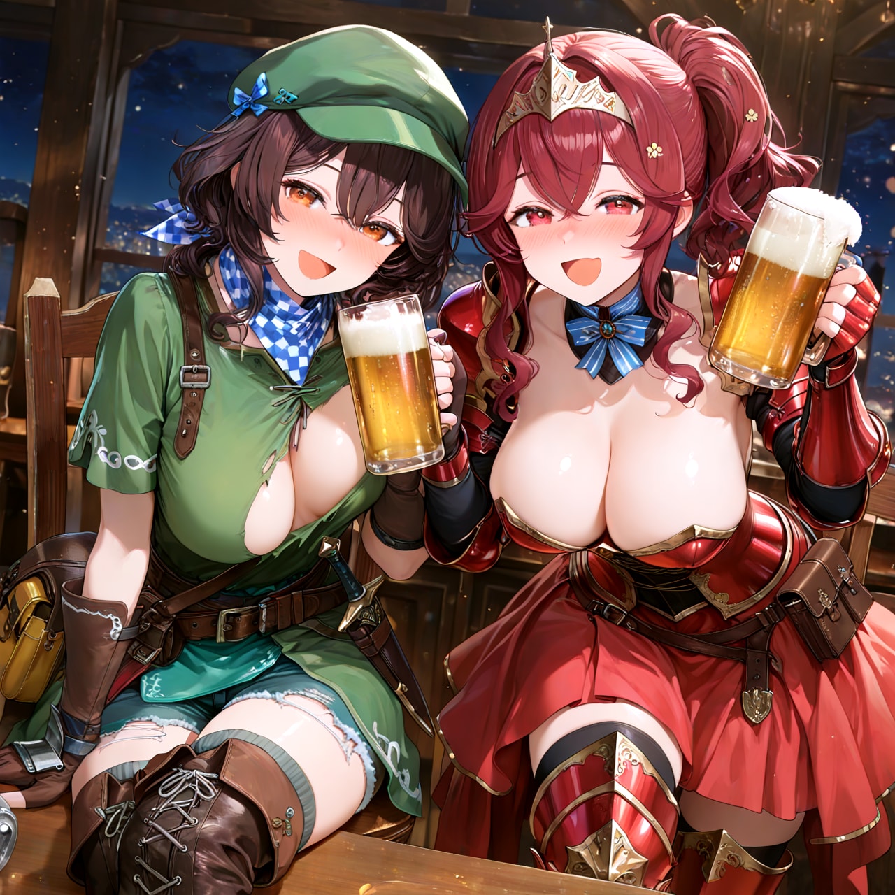 ファンタジー世界で意気投合した二人
