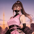 黄昏時のくノ一ピンク 3枚目