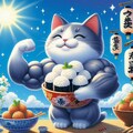 アクリル風　美味しい腋おにぎり専門料理店の筋肉猫 4枚目