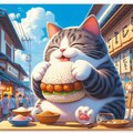 アクリル風　美味しい腋おにぎり専門料理店の筋肉猫 8枚目
