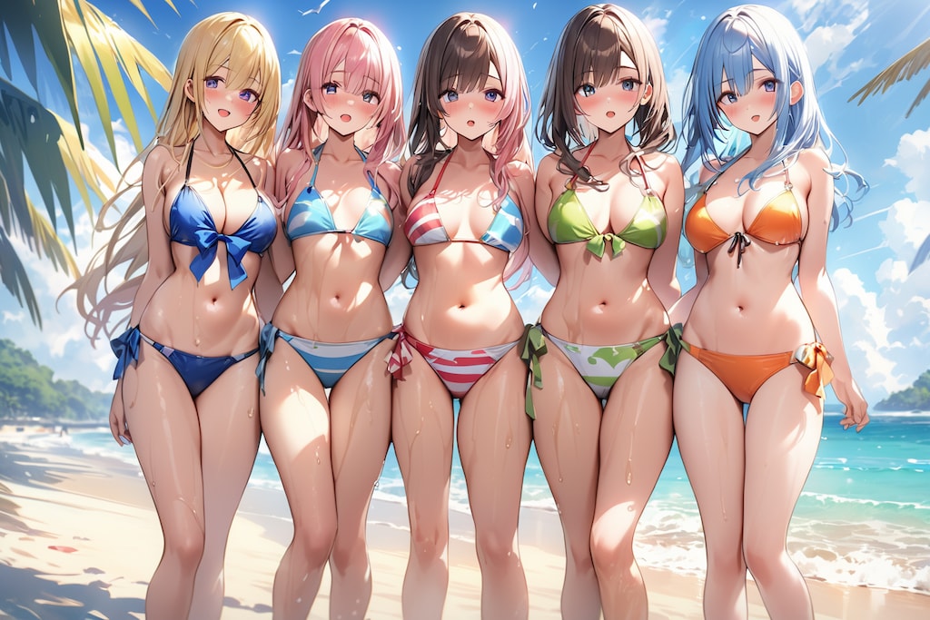 ビキニの女の子達