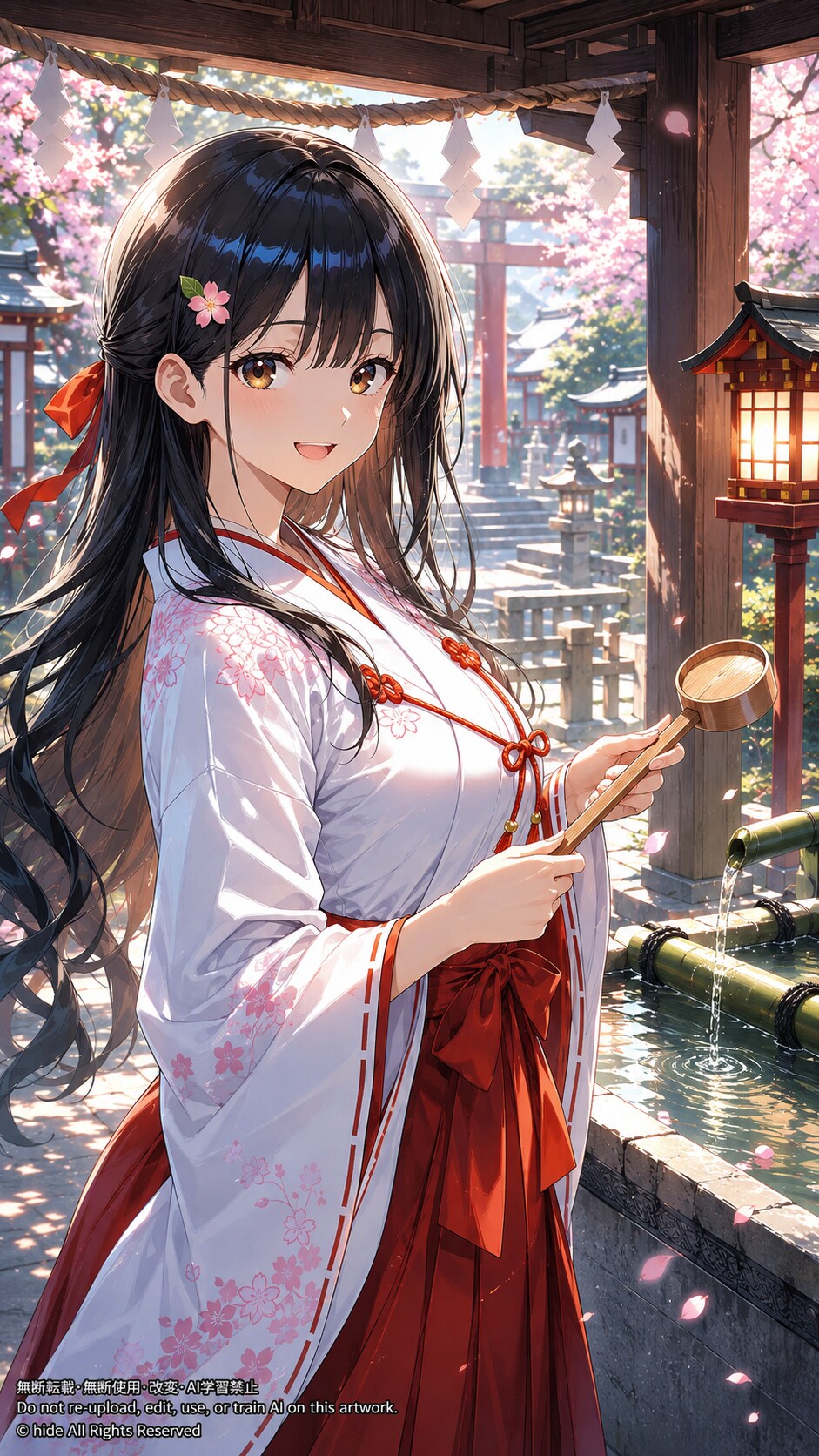 神楽さんの手水舎🌸 | の人気AIイラスト・グラビア