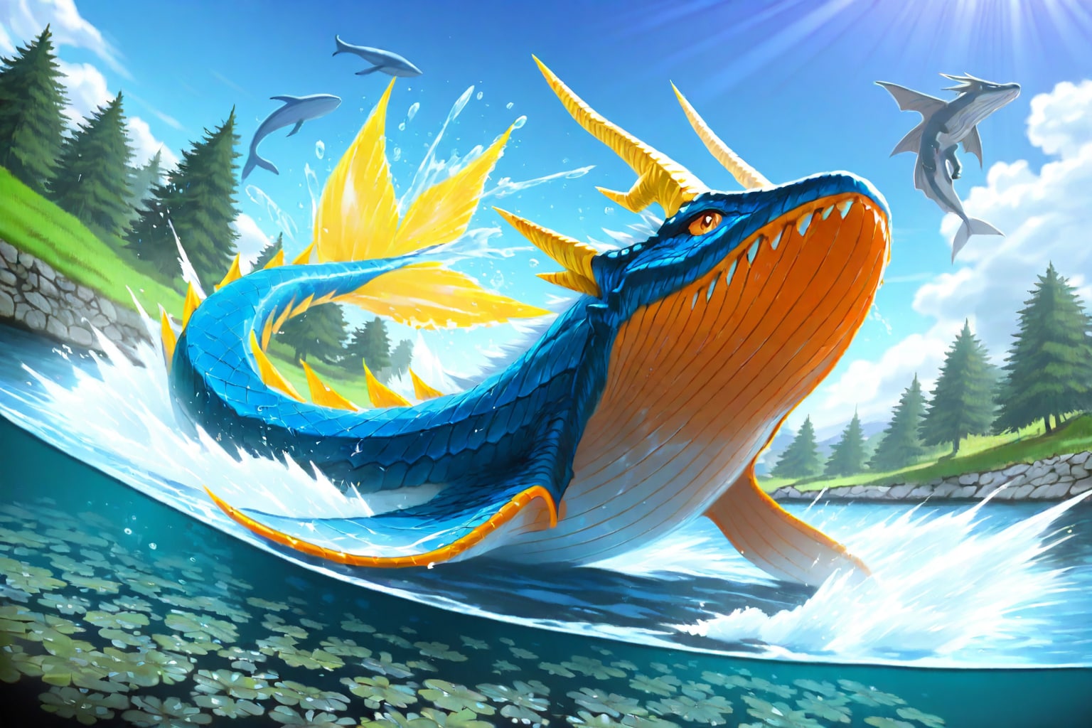 潮吹く魚が泳ぎよるんよ（DRAGONお試し）
