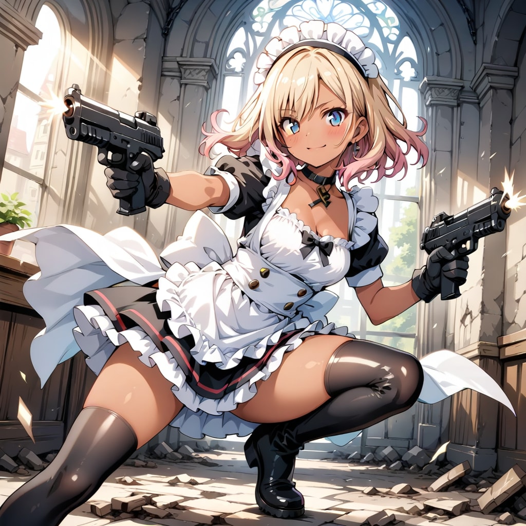 戦うメイドさん | の人気AIイラスト・グラビア