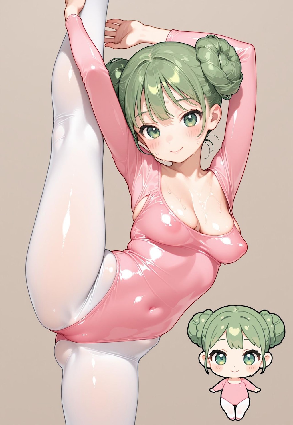 バレリーナさんと新体操さん6枚