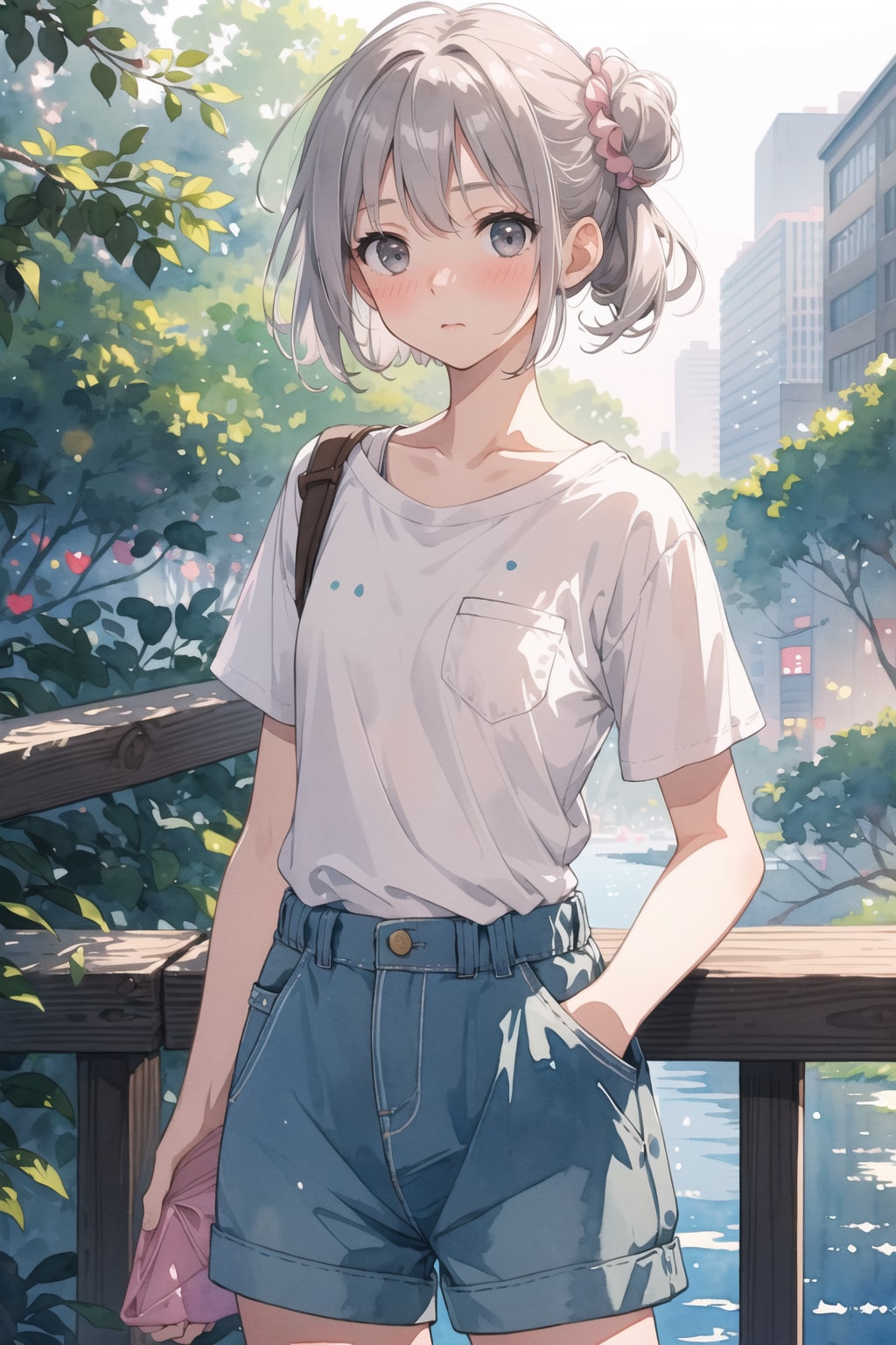 水彩画風