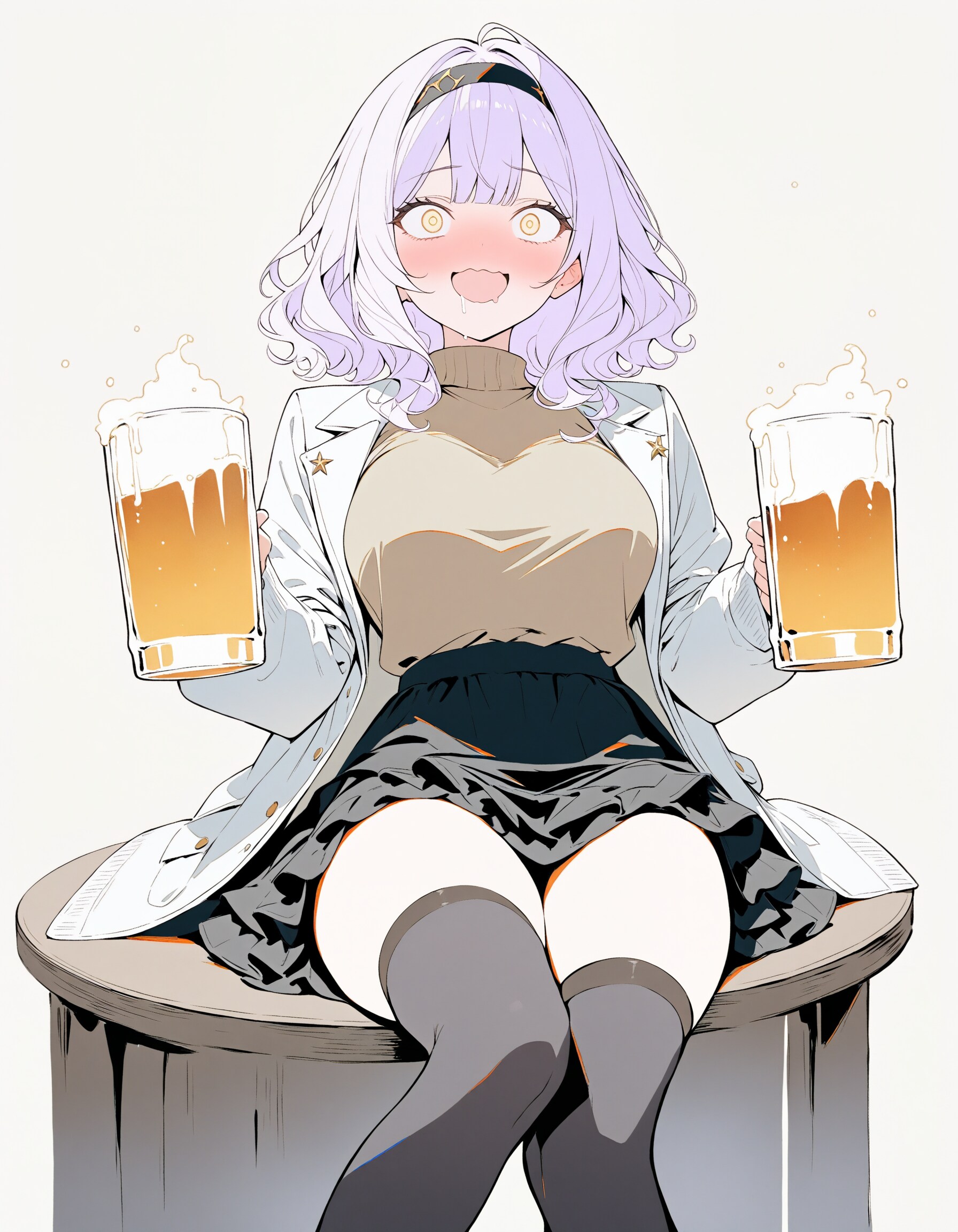 ビールと姉さんXL | の人気AIイラスト・グラビア