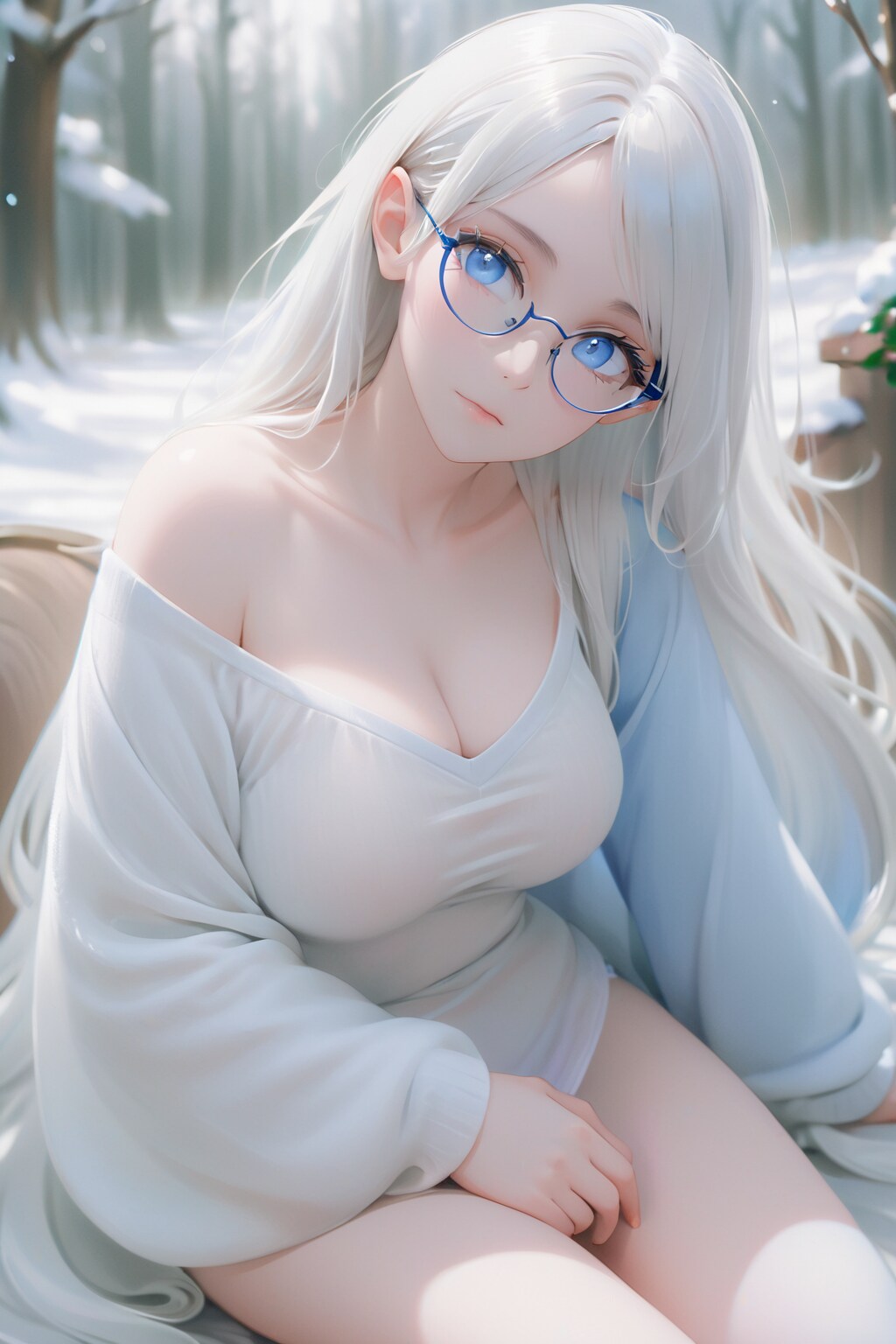 薄手のセーター姉さんXL