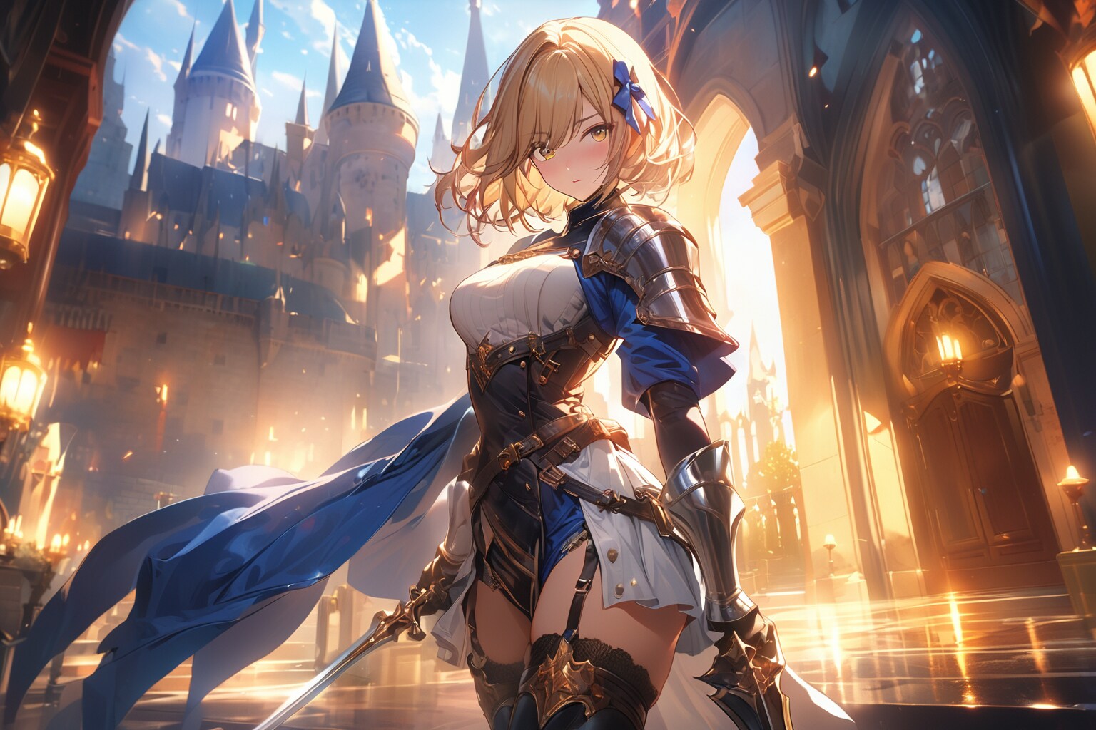 金髪女性騎士　ー#VEGA 投稿作の過去作再生成　その1ー